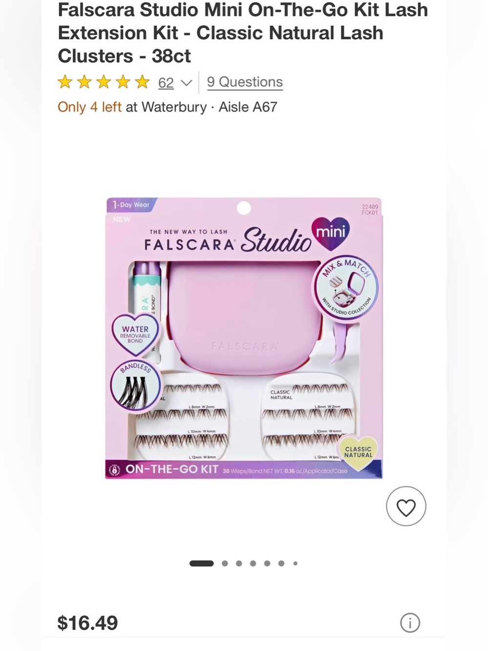 Falscara Studio Mini On-The-Go Lash Kit - Pink